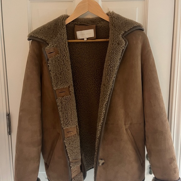 Vanessa Bruno Tan Brown Teddy Shearling Jacket - Picture 3 of 8